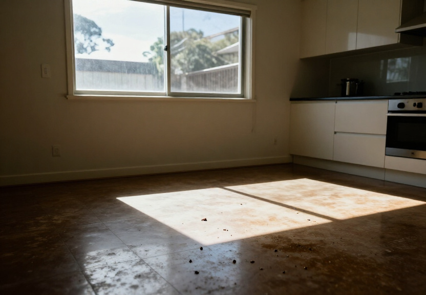 Cockroach infestation in a Malabar kitchen before treatment